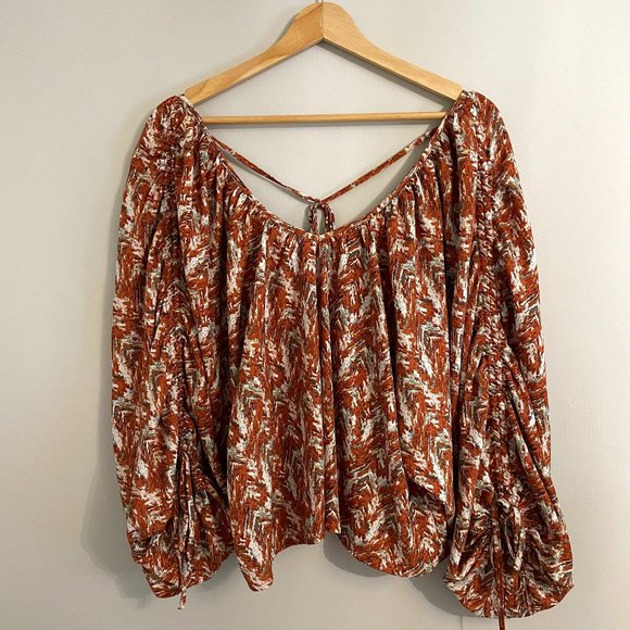 Autumn Colored Flowy Top - Picture 1 of 2